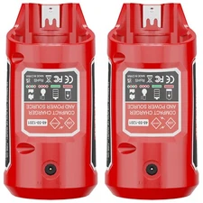 2pack for Milwaukee M12 12V Lithium Battery 12V USB Power Source Charger Adapter