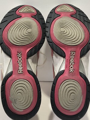 Reebok Easytone Gray Hot Pink Walking Toning Women's Shoes Size