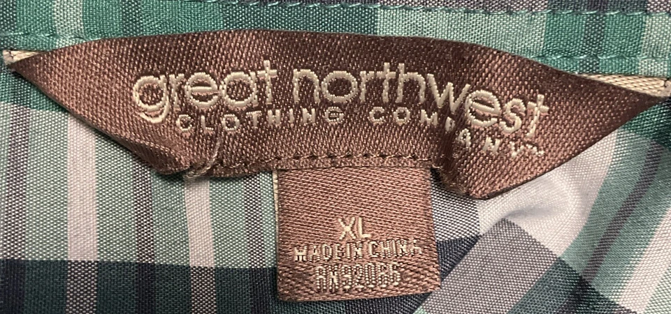 Camisa con botones de manga larga Great Northwest Clothing Company para hombre XL.    6681 Foto 3 de 3