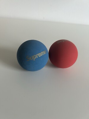 Supreme Sky bounce Bouncy Ball Set (Set Of 2) Red Blue New