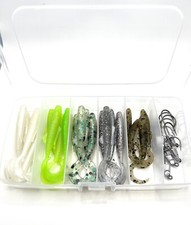 Minnow Swim Bait with Sleek Swim Bait Jig Heads and Hard Box