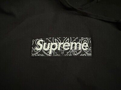 Supreme Bandana Box Logo Hoodie Paisley Black Medium | eBay Supreme Bandana Box Logo Hoodie Paisley Black Medium | eBay