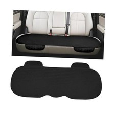 Car Back Seat Cover, Anti-Slip Long Comfortable Vehicle Rear Chair Black