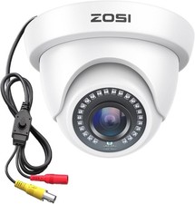 2.0MP 1080P HD 4-in-1 CCTV Dome Security Camera Hybrid TVI CVI AHD 960H White