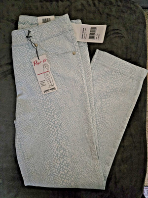 Gerry Weber ''Roxy Summer'' Light Blue/White Snake Print Jean size 40R/US 10R NWT