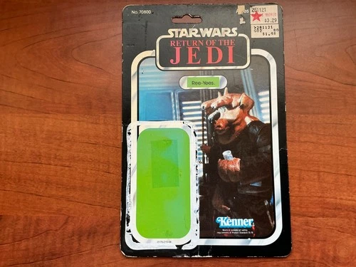 Vintage Kenner Star Wars Figure Card ROTJ 79 Back Cardback Ree Yees Offerless