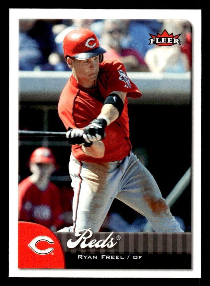 2007 Fleer #253 Ryan Freel Card Cincinnati Reds