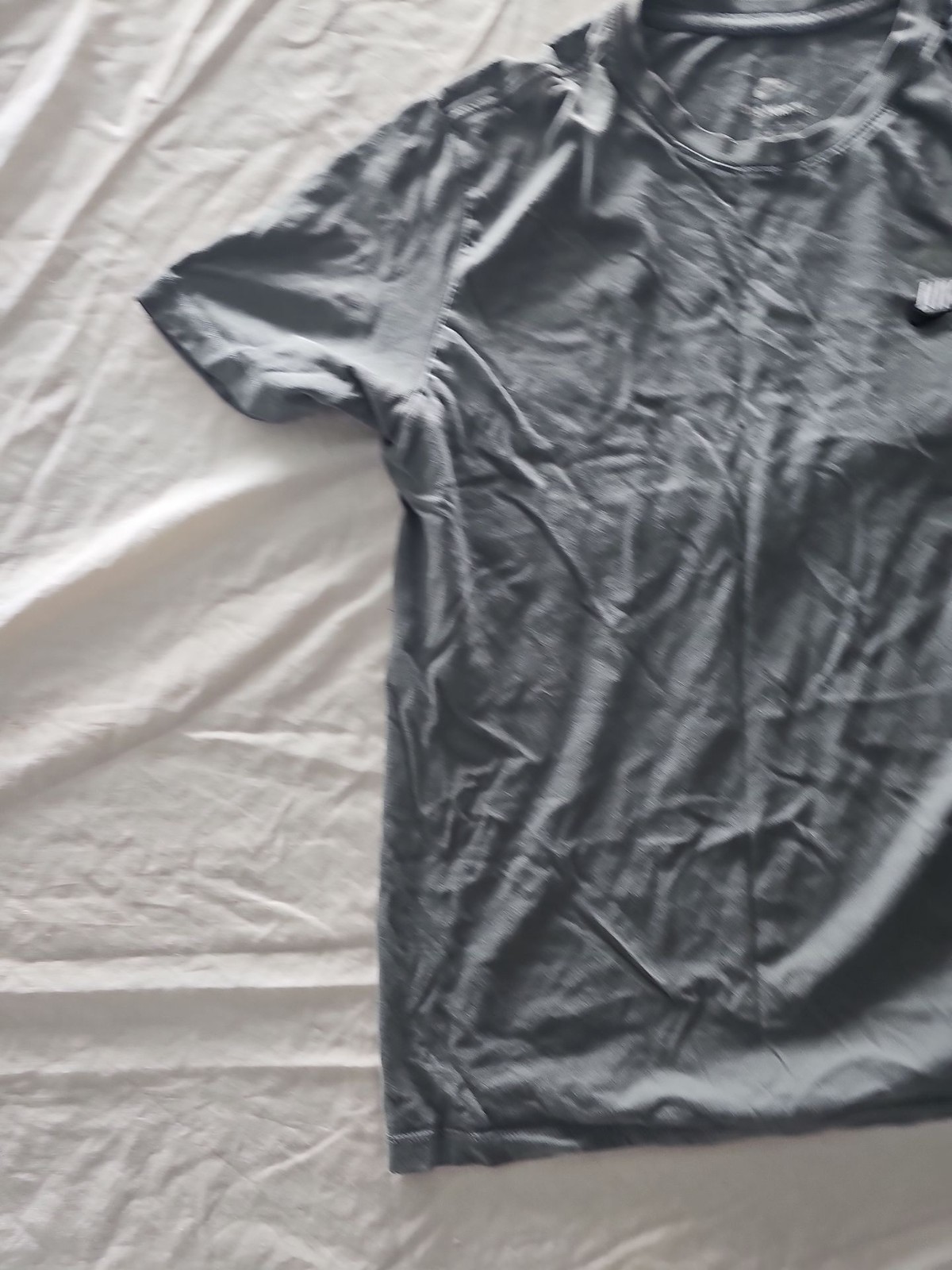 Nike Charcoal Grey Embroidered Logo Graphic Tee image 3