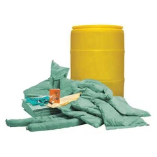 Condor 35Zr86 Spill Kit, 32 Gal Volume Absorbed Per Kit, 55 Gal Capacity, Drum,