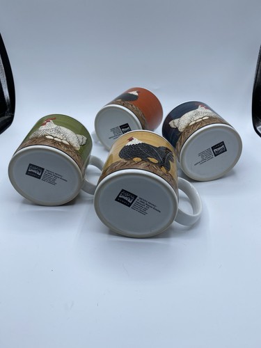 Set Of Four Henny Penny Warren Kimble Vintage 2000 Stoneware Mugs - Picture 9 of 12
