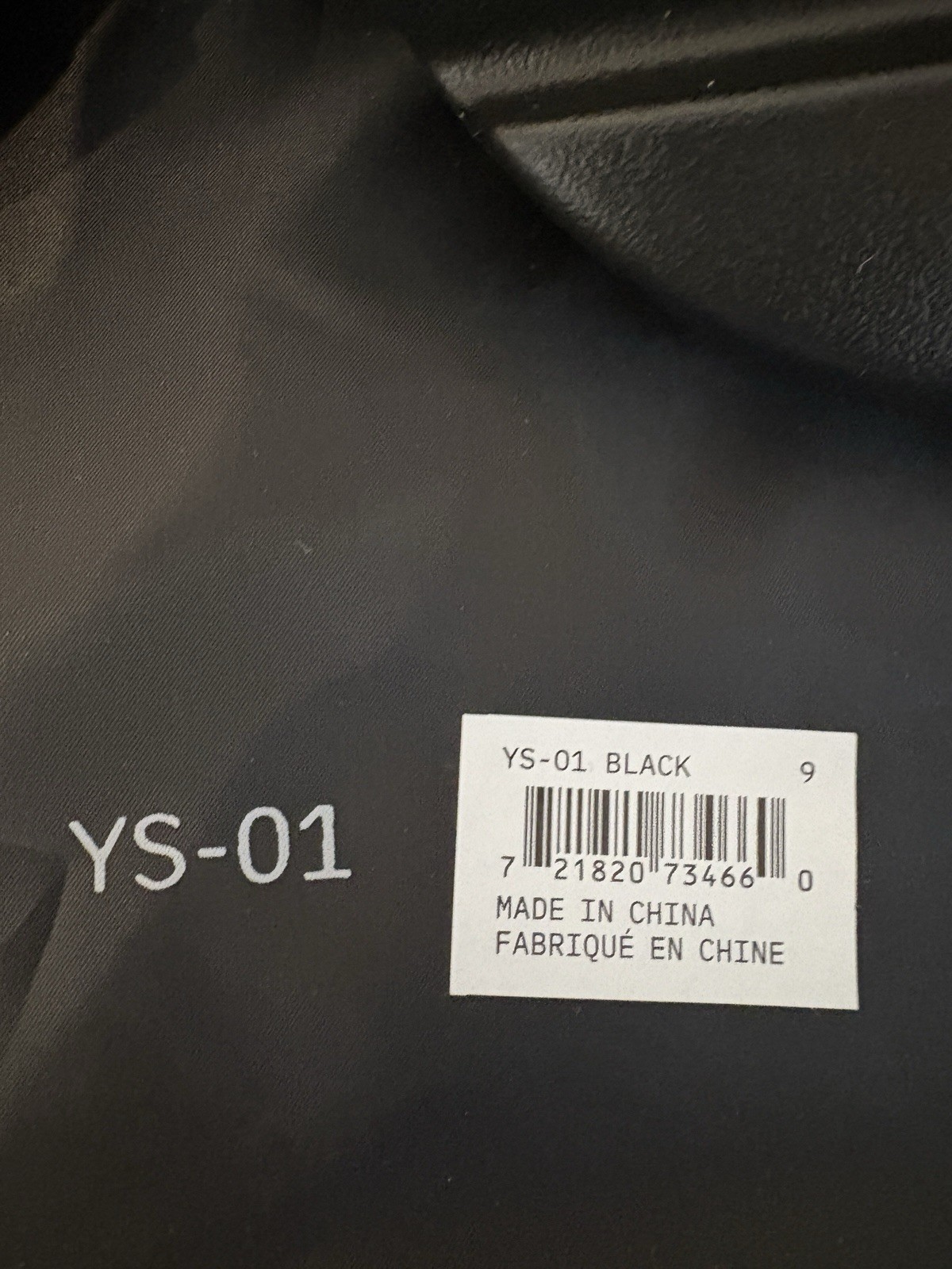 YEEZY SLIDE YZY YS-01 BLACK SIZE 9 thumbnail 4