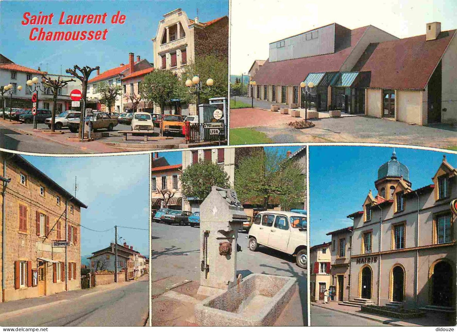 Postcard - 69 - Saint-Laurent-de-Chamousset - Multivues - Automobiles - CPM