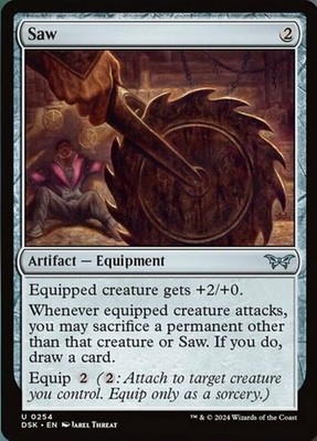 Saw - Foil Duskmourn: House of Horror Near Mint, English
