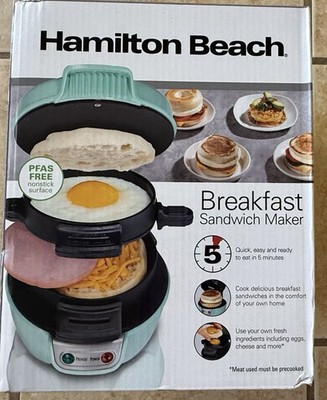 NEW SEALED Hamilton Beach Breakfast Sandwich Maker (Ready In 5 Minutes) 25482MN