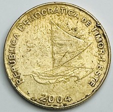 2004 East Timor 25 Centavos KM# 4 Circulated Condition