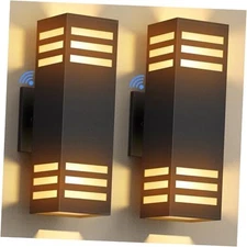 Dusk to Dawn LED Outdoor Light Fixture Wall Mount,Black Dusk to Dawn-Style B