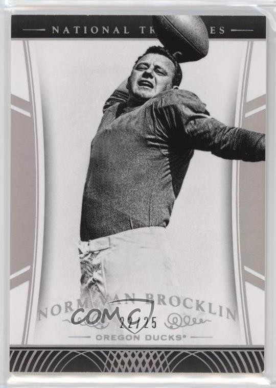 2015 National Treasures College Century Silver 22/25 Norm Van Brocklin HOF 11oq