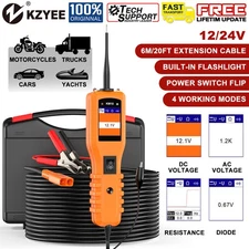 KZYEE KM10 12V/24V Auto Circuit Tester Electrical System Tool Power Probe Kit