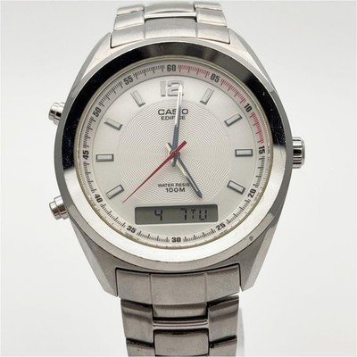 CASIO EFA-108 EDIFICE Analog Digital Watch 42mm B Rank Condition