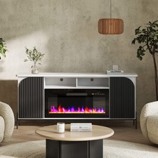68 Inch TV Stand with 36" Electric Fireplace