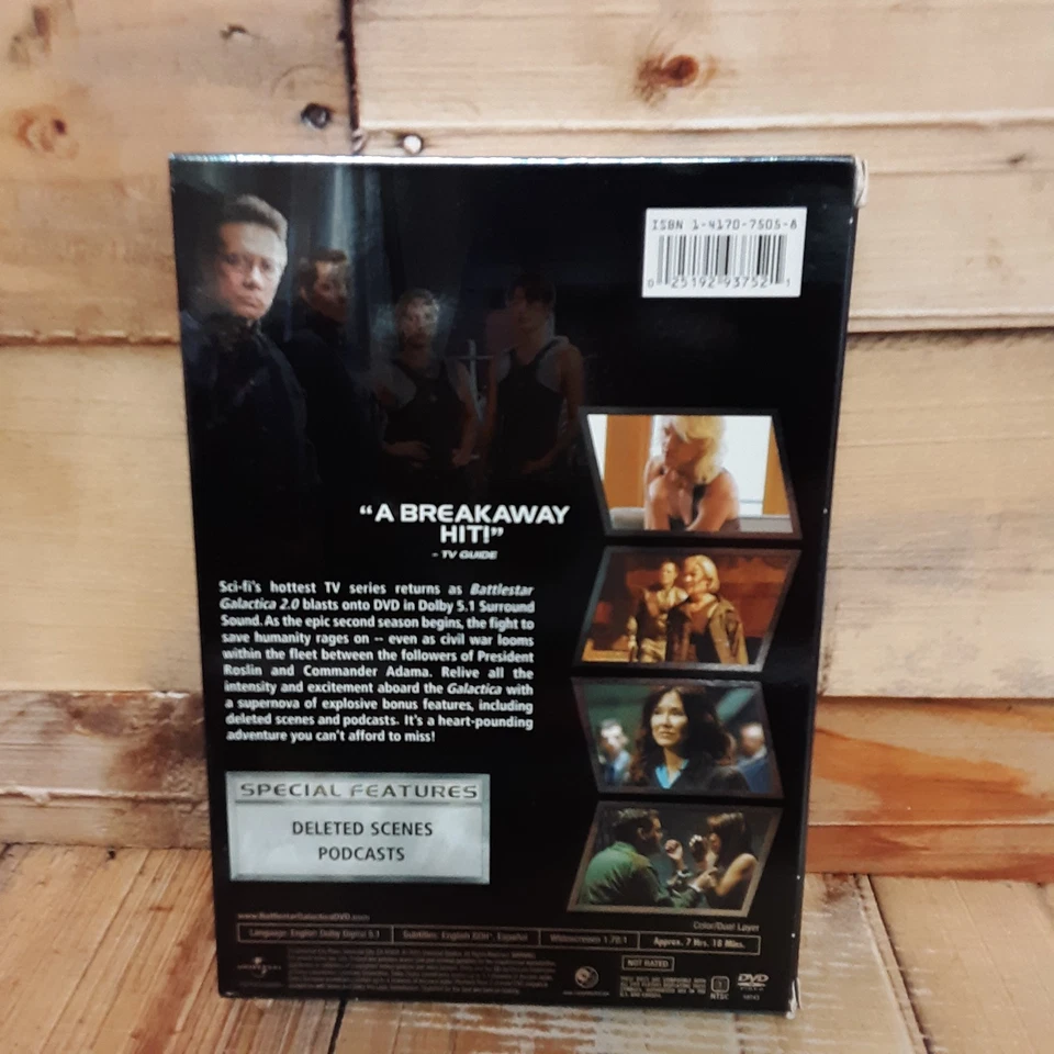 Battlestar Galactica Season 2.0 DVD Used Sci-Fi TV Edward James Olmos Series - Image 2 of 4