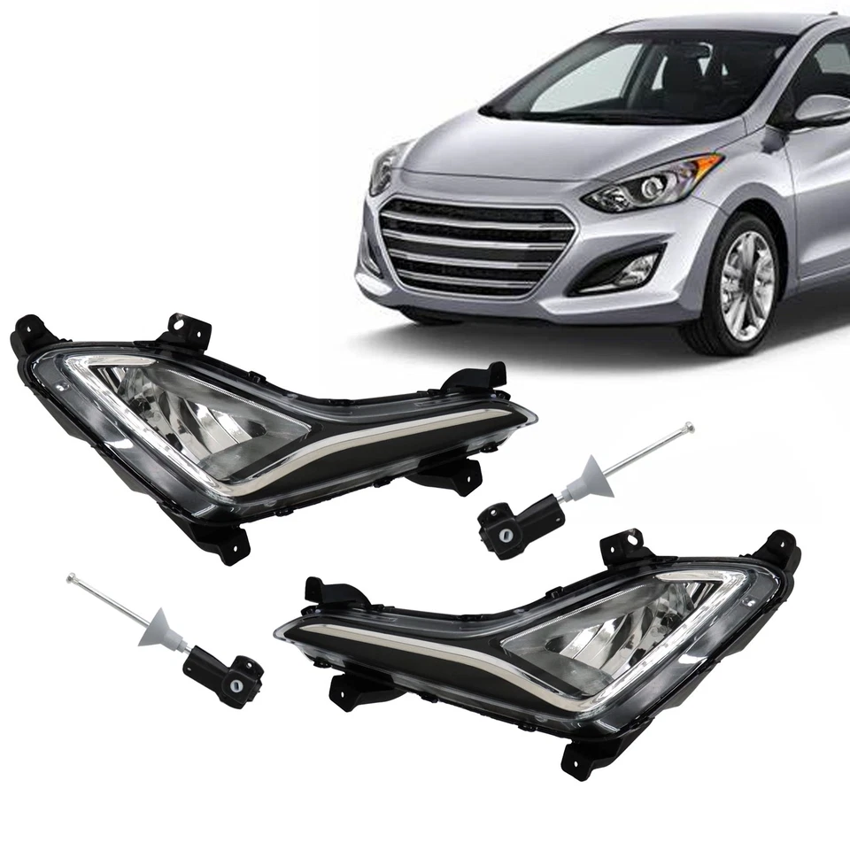 Luces antiniebla para parachoques delantero izquierdo+derecho Hyundai Elantra 2014-2016 Foto 4 de 4