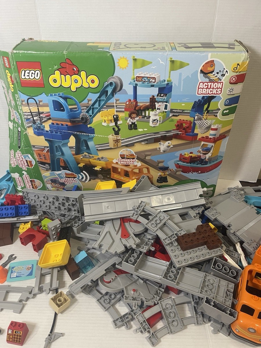 Lego Duplo 10875 Cargo Train Motorized Playset M RETIRED Complete