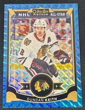 2015-16 O-Pee-Chee Platinum Hockey Blue Cubes /75 Duncan Keith 