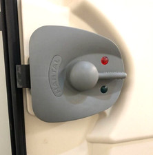 Hartal Door Lock Grey Inner Left Hand Type for Caravan Motorhome Camper HIL2