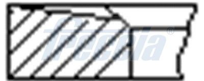 Freccia Kolbenringsatz FR10-380400 Passend FüR Nissan Opel Renault-image