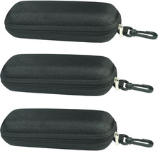 Unisex Semi-Hard Shell Eyeglasses Cases 3 Pack , Protective Case for Glasses