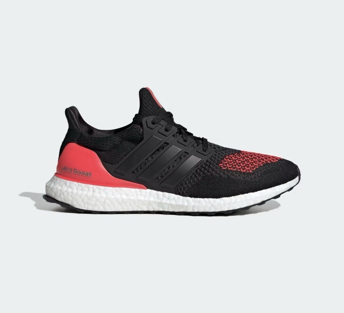 black and red ultra boost