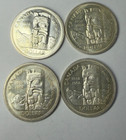 Lot of 4 1858-1958 Canada Silver Dollar - 80% Silver - British Columbia WDSCS1CN — photo 1