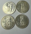 Lot of 4 1858-1958 Canada Silver Dollar - 80% Silver - British Columbia WDSCS1CN