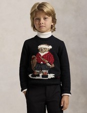 Polo Ralph Lauren Boys Kids RL Polo Bear Swea...