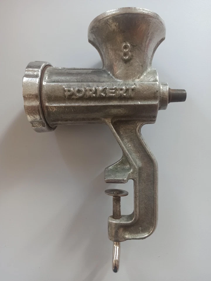 Macina Carne in Metallo Porkert n°8 Vintage Anni '60 - Immagine 3 di 4
