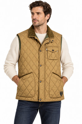 Polo Ralph Lauren Beaton Quilted Vest Men XLT Honey Brown Corduroy NWT $248