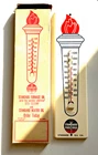 Vintage Standard Fuel & Oils Advertising Thermometer Torch LOGO Gas Station sign