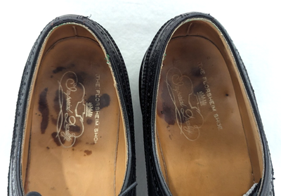 Florsheim Imperial Wingtip 5 Nail V Cleat Black 92604 Pebble Black Size 7 D Florsheim 92604 Black Calfskin Royal Imperial 5-Nail V-Cleat  main image 4