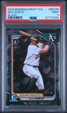 NICK KURTZ 2024 BOWMAN DRAFT SAPPHIRE EDITION BLACK /10 PSA 9 POP 2 ONLY LISTED!