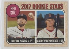 2017 Topps Heritage Rookie Stars Robby Scott Andrew Benintendi #314 kr0