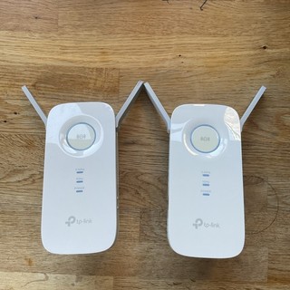 TP LINK RE450 AC1750 Dual Band Wi Fi Range Extender 2.4/5GHz White x 2