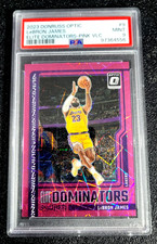 2023 PSA 9 MINT LEBRON JAMES DOMINATORS ELITE OPTIC PINK PRIZM VELOCITY /79 6327