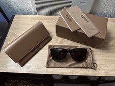 Burberry Black/Grey Rectangular Men's Sunglasses BE4181 
