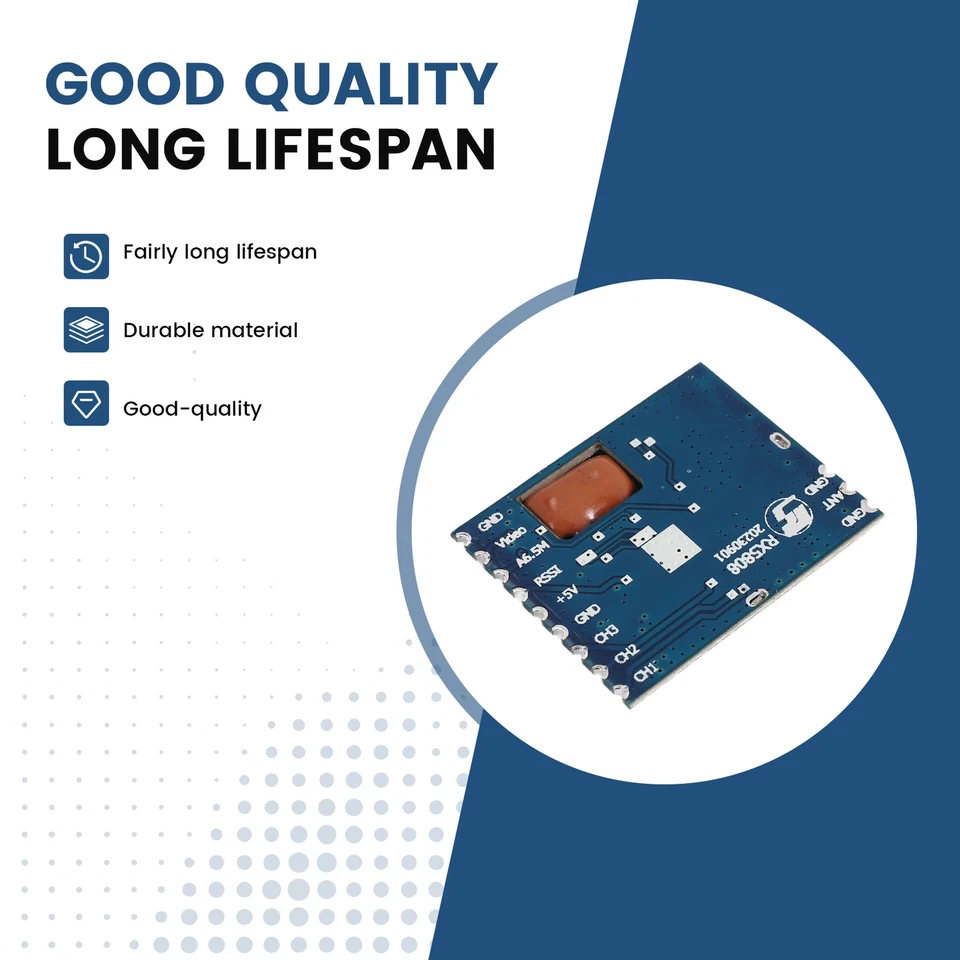 2X(5.8G Fpv   Audio Video EmpfäNger  Rx5808 für Fpv System Rc Hubschra9994 - Bild 2 von 4