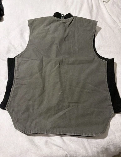 C.C. Filson Co. CCF Men's Insulated Quilted Lined Zip Work Vest Green L image 2