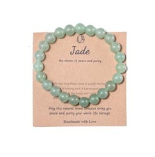 Pingyongchang Stress Relief Anxiety Yoga Bracelet,Crystal Stone Mantra Bracel...