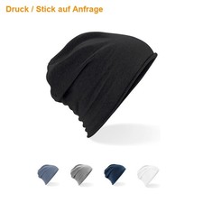 Beechfield Jersey BEANIE MÜTZE Herren Damen Mütze atmungsaktiv Sommermütze NEU