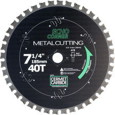 Echo Corner 7-1/4 Inch Metal Cutting Circular Saw Blade, Cermet black 
