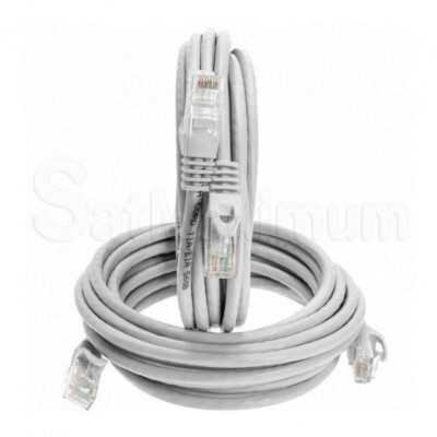 SatMaximum UTP CAT5e Ethernet Patch Cable 2 PACK